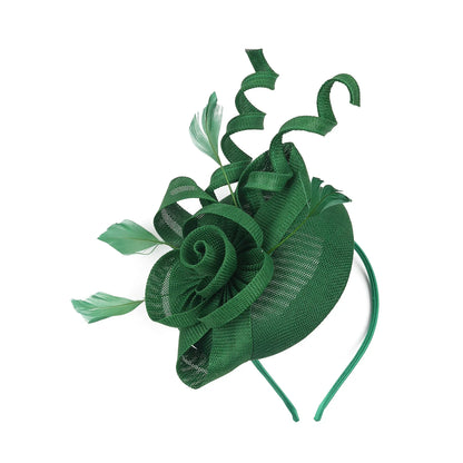 Glamorous women's fascinator with intricate design and secure hair clip, perfect for enhancing any bridal outfit or cocktail ensemble.
