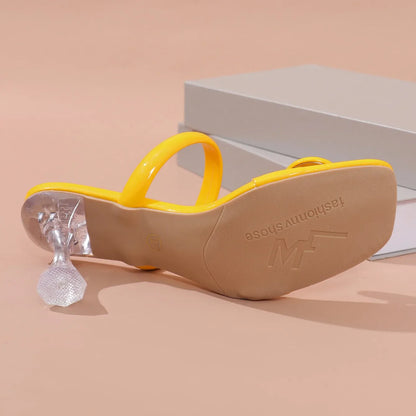 Stylish and trendy heeled sandals for women, featuring a delicate narrow band strap, perfect for enhancing any elegant ensemble.