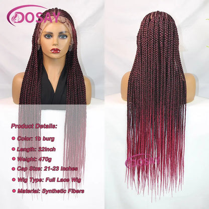 Versatile Swiss lace braided wig featuring high temperature fiber, designed for comfort and durability while maintaining a chic appearance.