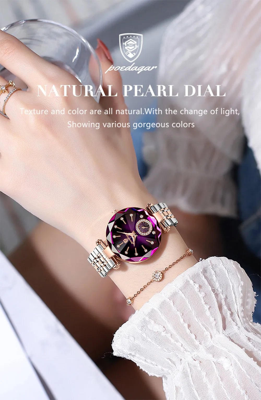 Elegant waterproof ladies wristwatch crafted from stainless steel, featuring a minimalist design and quartz movement, perfect for fashion-forward women.