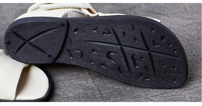 Elegant Birkuir Women Sandals with Pleated Design, Crafted from High-Quality Genuine Leather for Stylish Casual Wear.