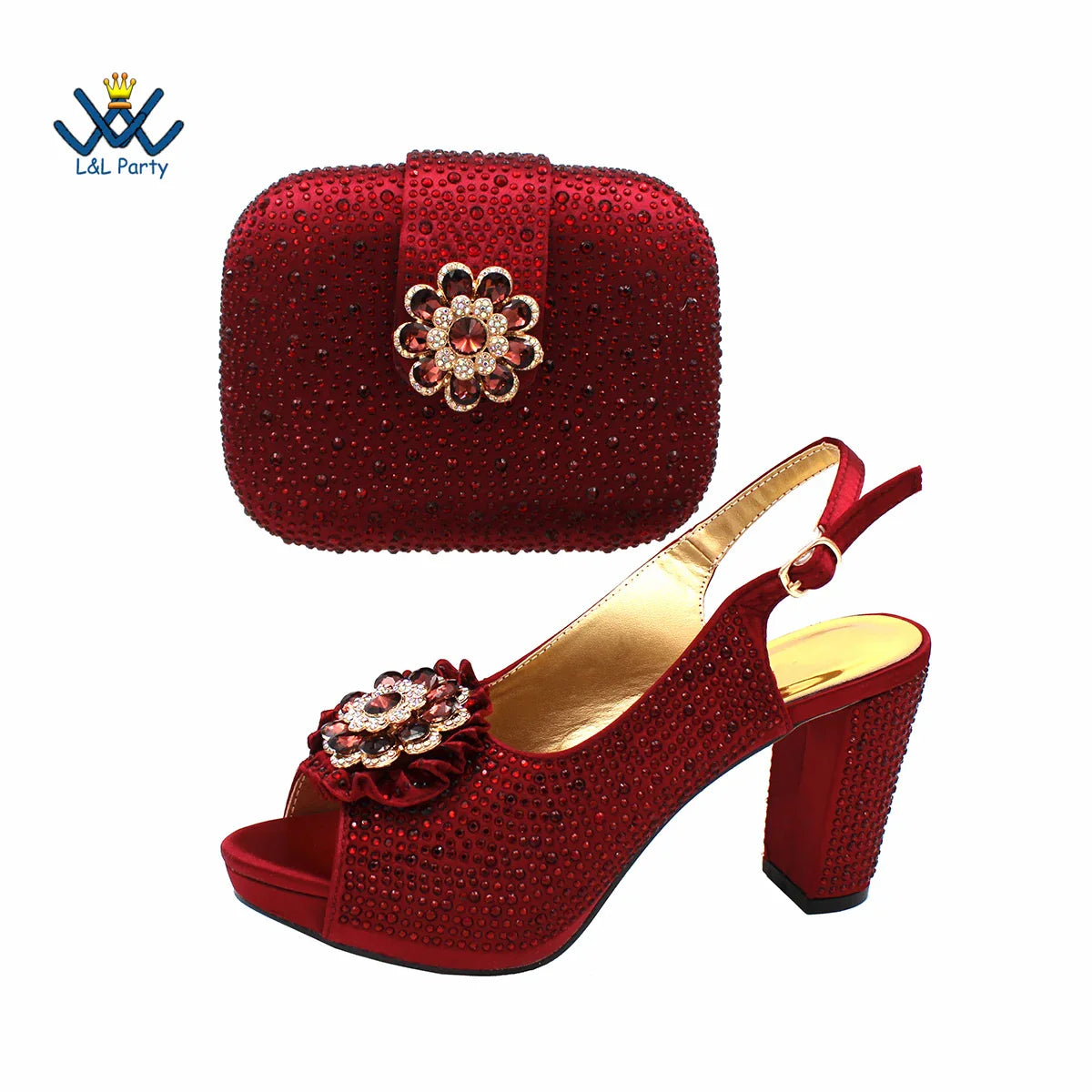 Elegant luxury magenta peep toe party pumps with stunning crystal detail, perfect for women who want to stand out.