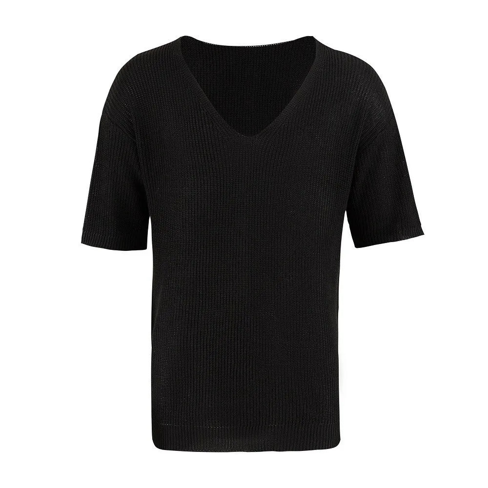 Luxurious men's short sleeve casual tops, designed for comfort and style, available in an array of chic colours.