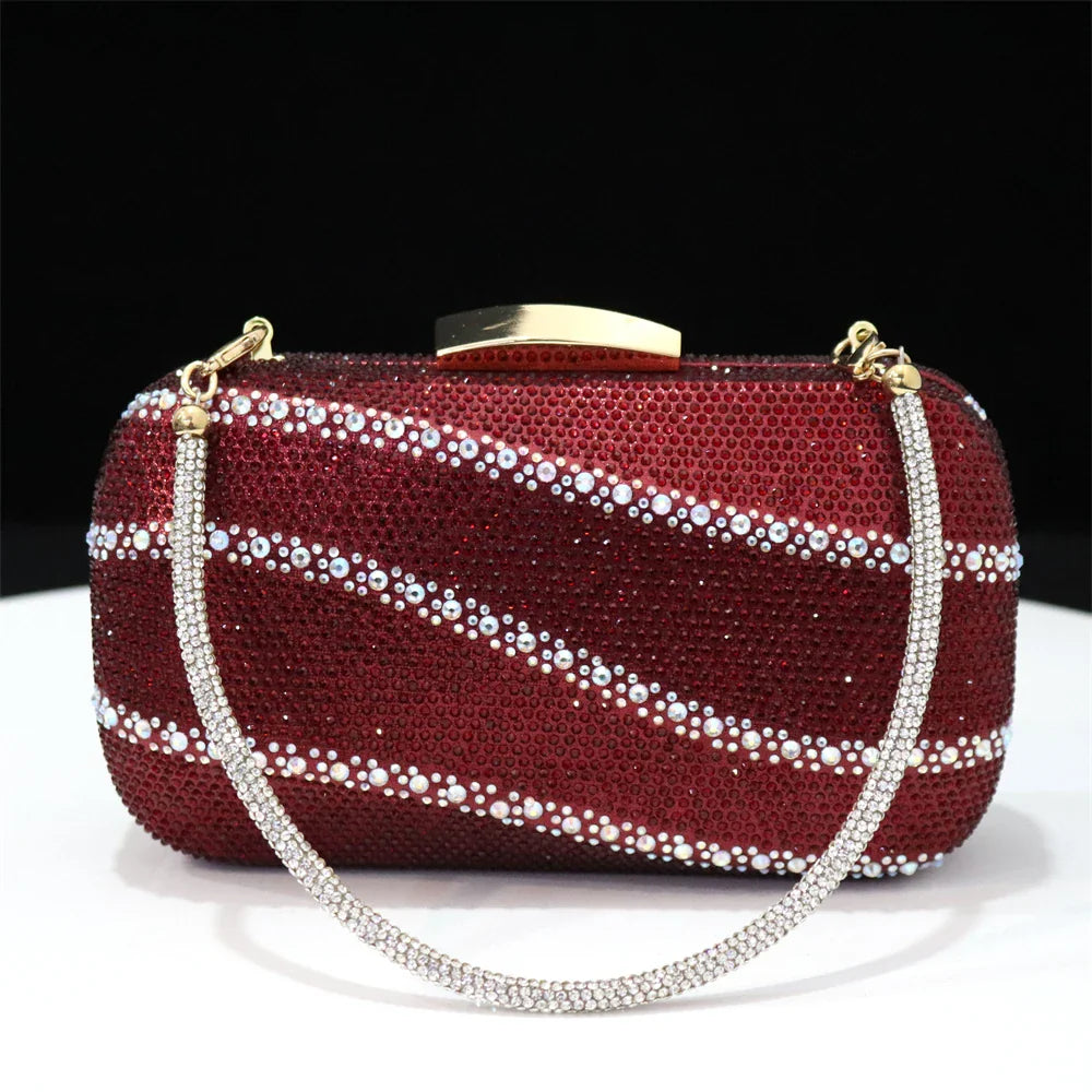 Close-up of the stunning rhinestone chain on Venus Chan black heels, showcasing exquisite craftsmanship and attention to detail.