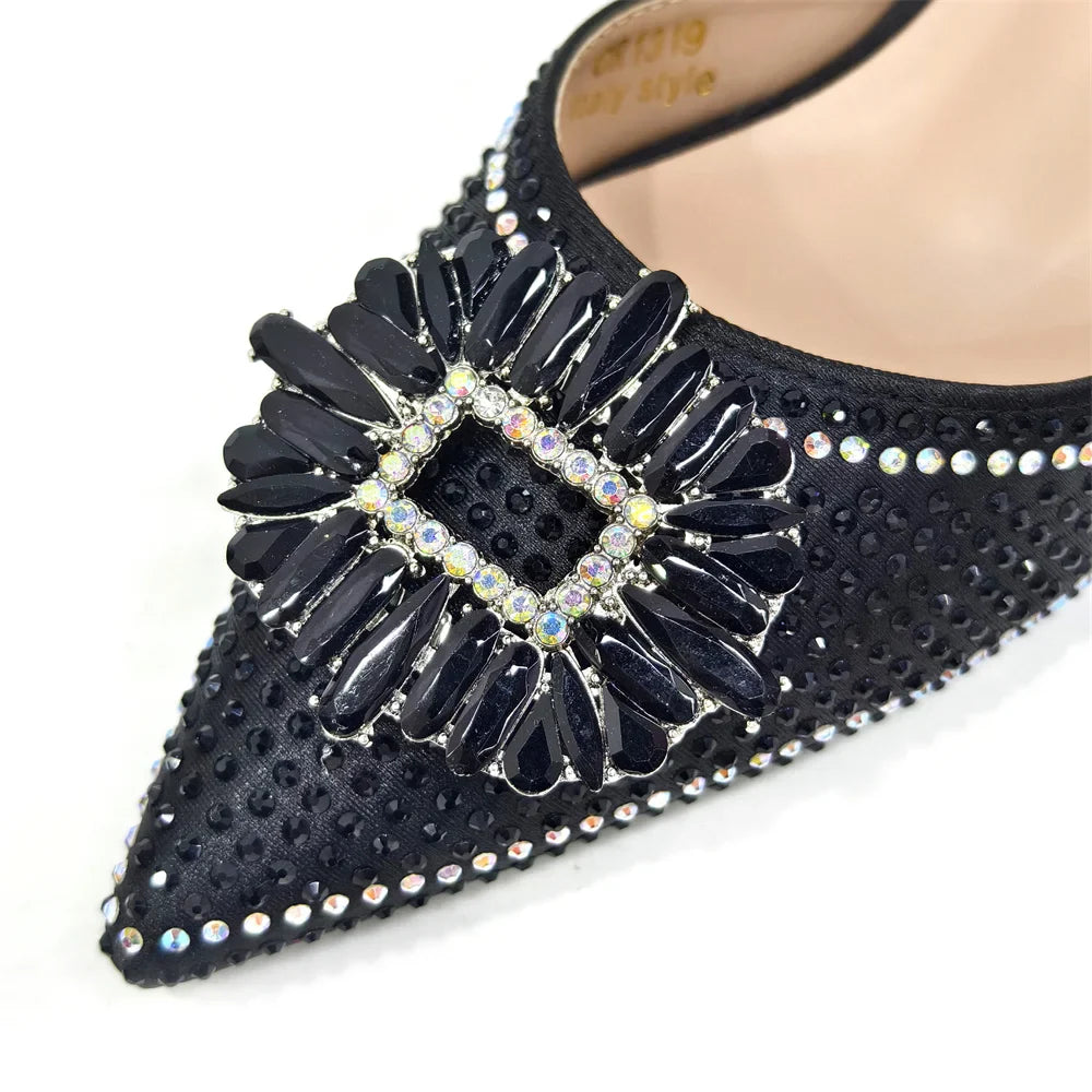 Fashionable and comfortable women's party shoes set displayed elegantly, highlighting their versatility for various occasions.