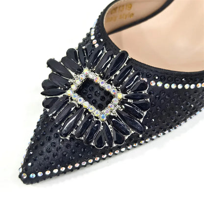 Fashionable and comfortable women's party shoes set displayed elegantly, highlighting their versatility for various occasions.