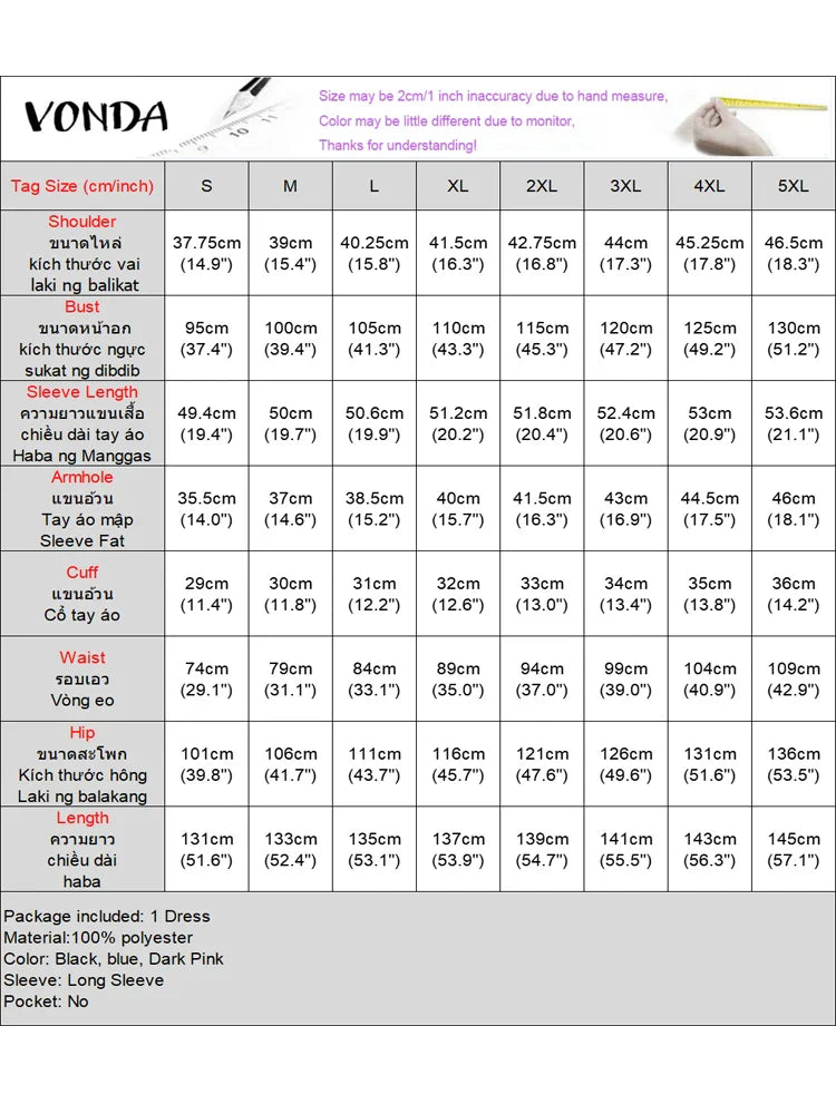 Chic and fashionable, the Plus Size 5XL Bohemian Maxi Dress by VONDA, highlighted against a sunny backdrop, perfect for stylish women who desire comfort combined with elegance.