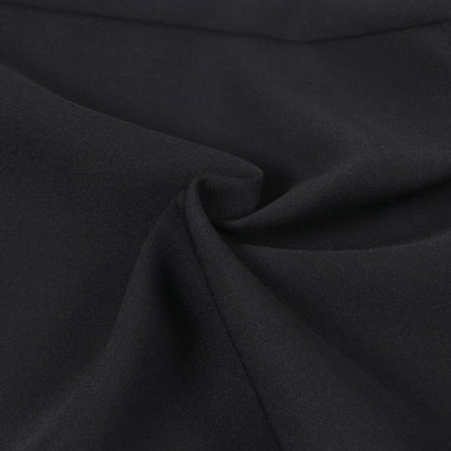 Close-up of luxurious fabric of women's X-Long blazer coat, showcasing the smooth synthetic finish and timeless style for modern working women.