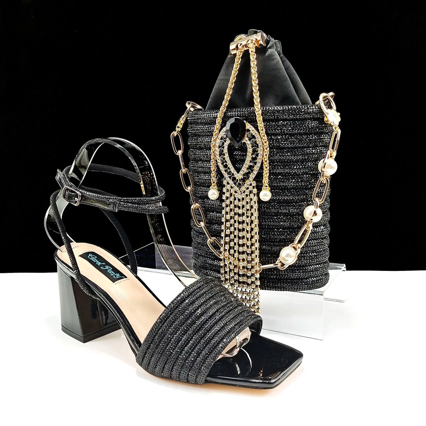 Trendy olive green high heel pumps with a square heel design, perfect for adding a touch of luxury to any outfit.