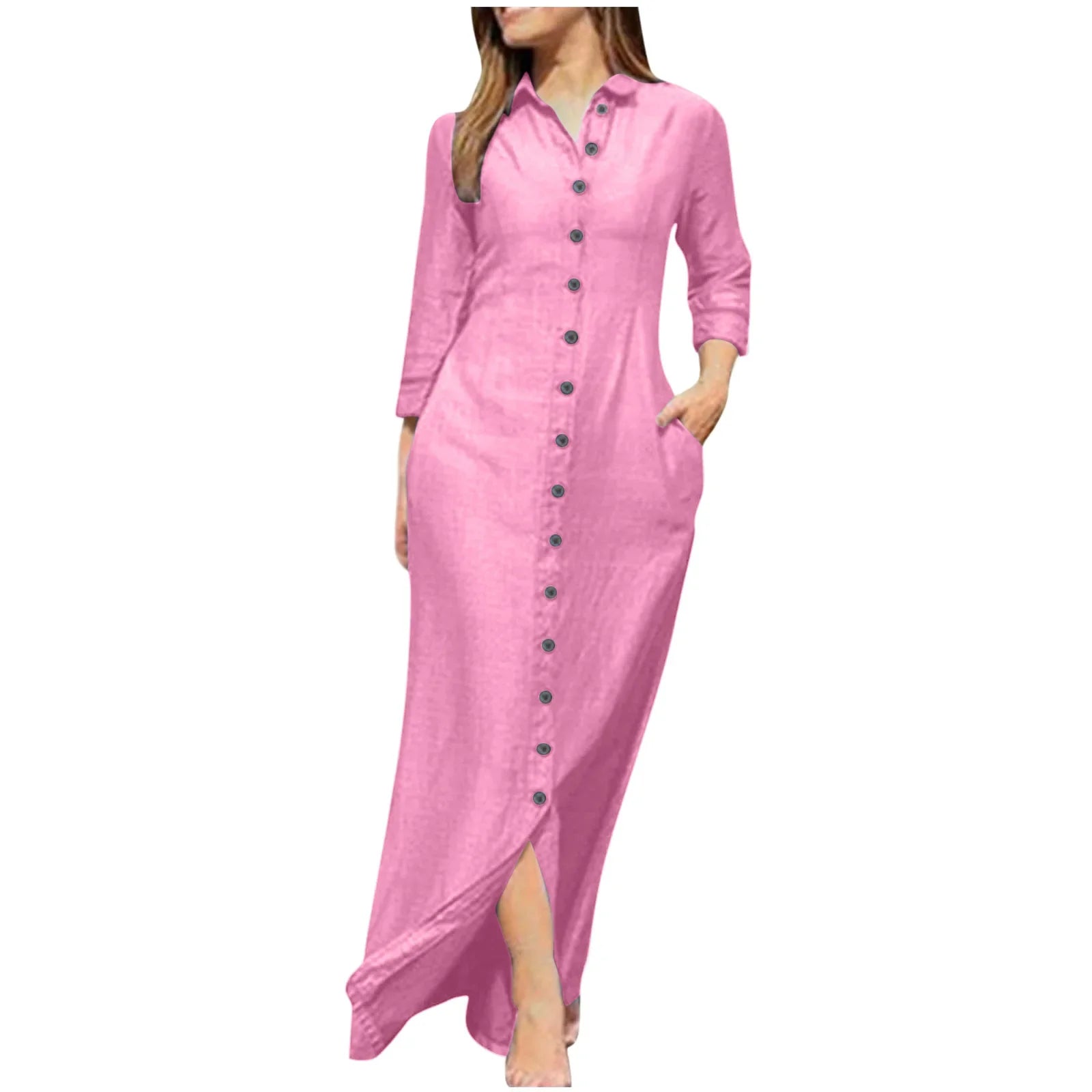Stylish full sleeve shirt dress for women in a luxurious cotton blend fabric, ideal for a sophisticated office look.