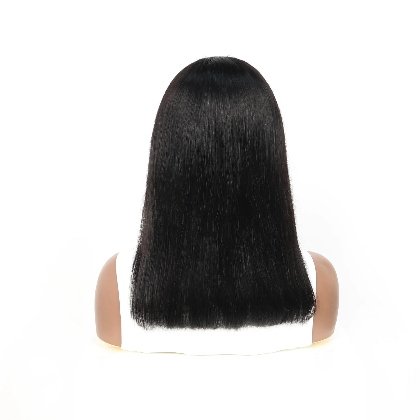 Premium short bob wig crafted from Brazilian Remy hair, offering exquisite straight texture and designed for ultimate comfort and elegance.