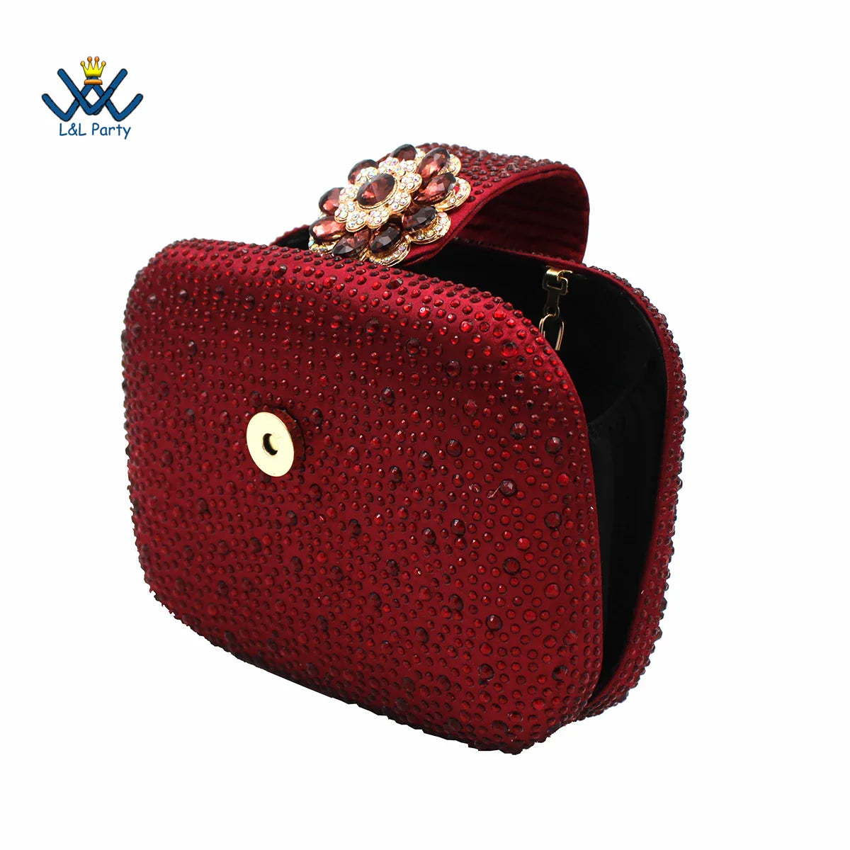 Stylish presentation of magenta party pumps alongside a chic matching bag, highlighting luxury accessories for women.