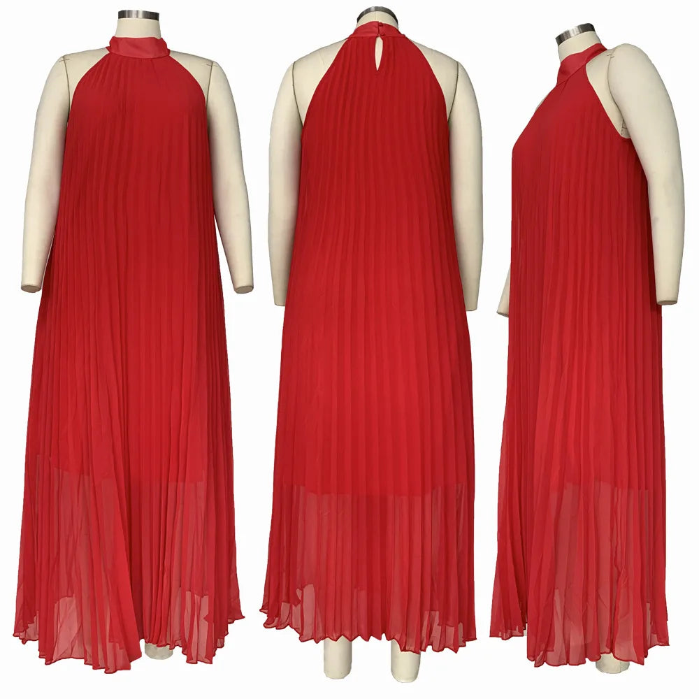 Gorgeous Plus Size Evening Dress, offering a timeless design with a natural waistline and medium stretch for comfort.