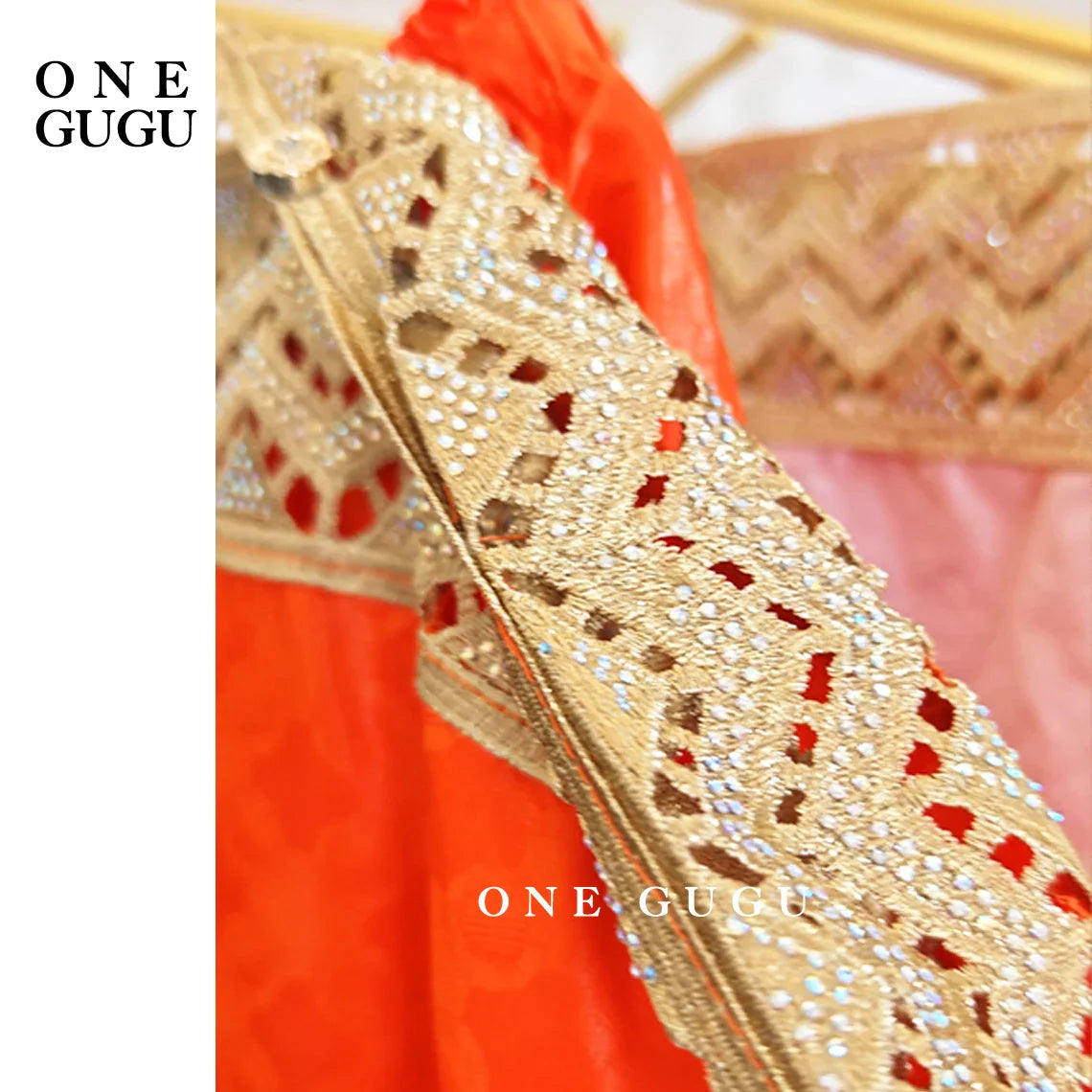 Close-up view of the exquisite embroidery and detailing on the Royal Blue Plus Size African Dress Set, highlighting its fine craftsmanship.