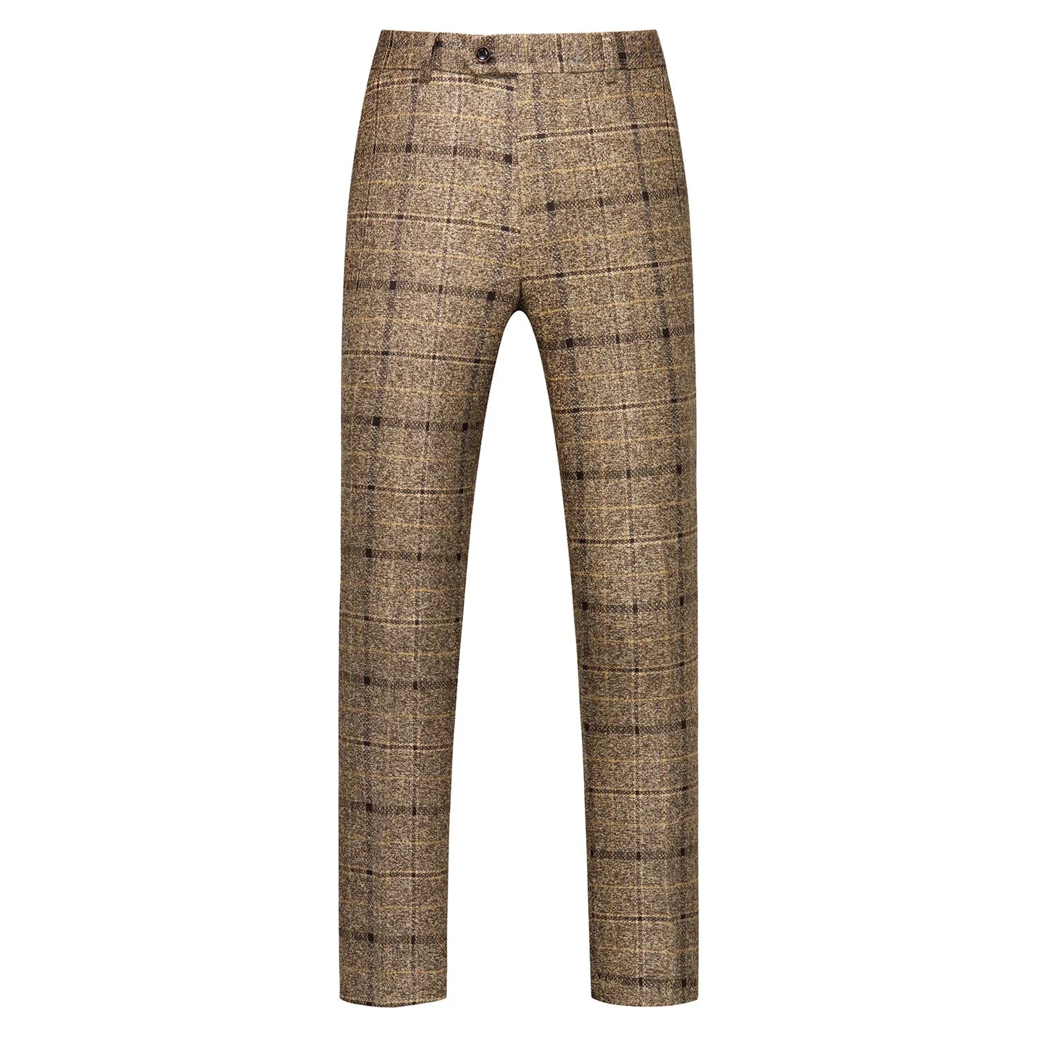 Sophisticated ensemble of men's trousers and vest from the one button suit set, designed for elegant wedding attire.