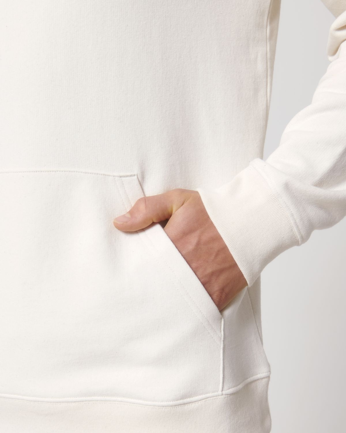 Elegant Earth Wardrobe recycled hoodie showcasing natural tones, perfect for a chic eco-conscious look.