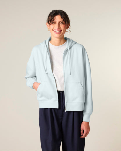 Detailed view of the lined interior of a luxury organic cotton hoodie, emphasizing warmth, structure, and comfort for a sophisticated wardrobe.