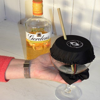 Anti-Spiking drink cover, hair scrunchie, personal protection, prevents easy spiking of drink. Keep insects out of drink. Doubles as hair & wrist scrunchie