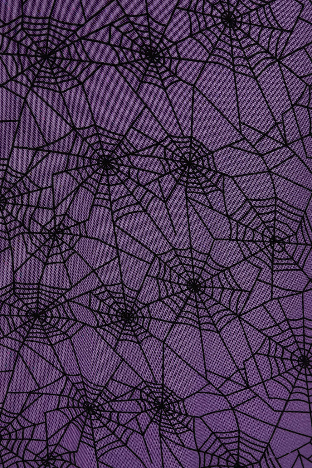 Close-up view of the intricate spiderweb pattern on the Banned Apparel Seraphina Mesh Skirt, highlighting the luxurious fabric texture and gothic aesthetic.