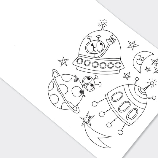 Colouring Book - To the Moon