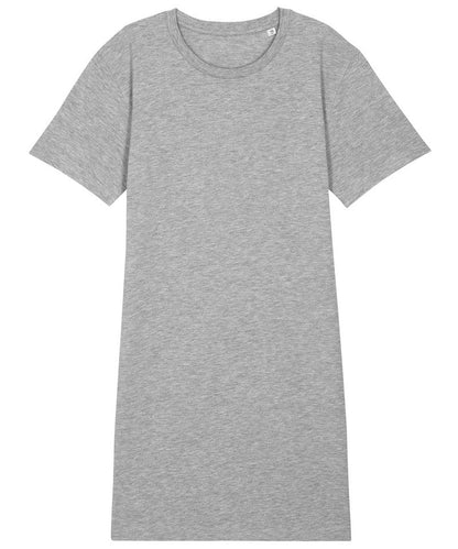 Chic women’s t-shirt dress made from sustainable organic cotton, perfect for effortless luxury.