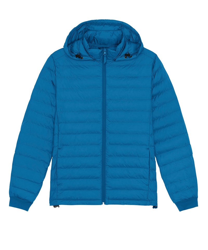 Stylish Eco-Conscious Men's Puffer Jacket Featuring Removable Hood and Sustainable Materials - Earth Wardrobe