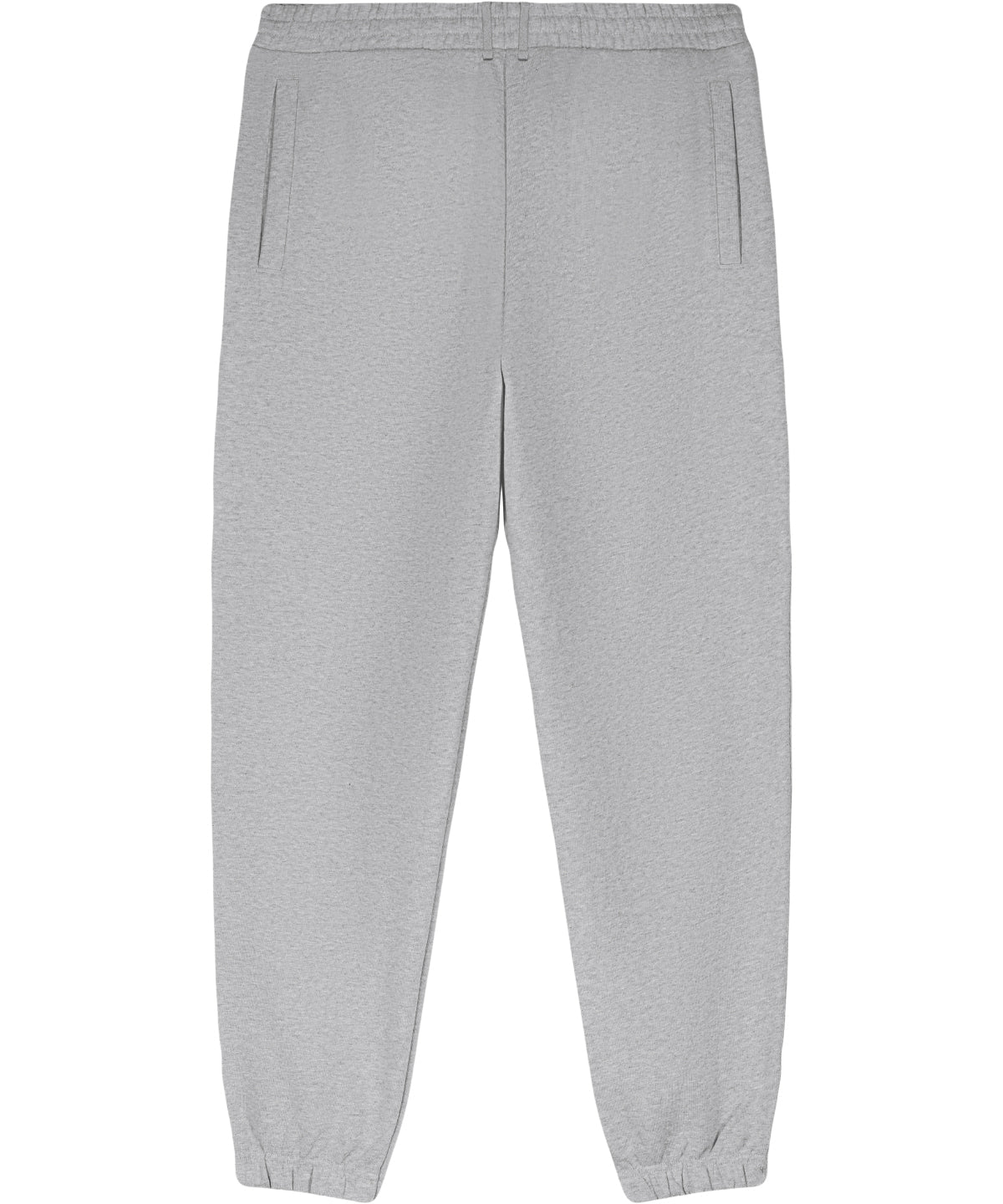 Close-up of luxurious 100% organic cotton fabric of heavyweight unisex sweatpants, emphasizing durability and premium quality.
