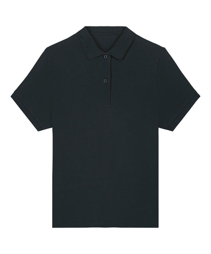 Stylish women’s lightweight polo shirt made from 100% organic cotton in a classic cut, perfect for a chic casual look.