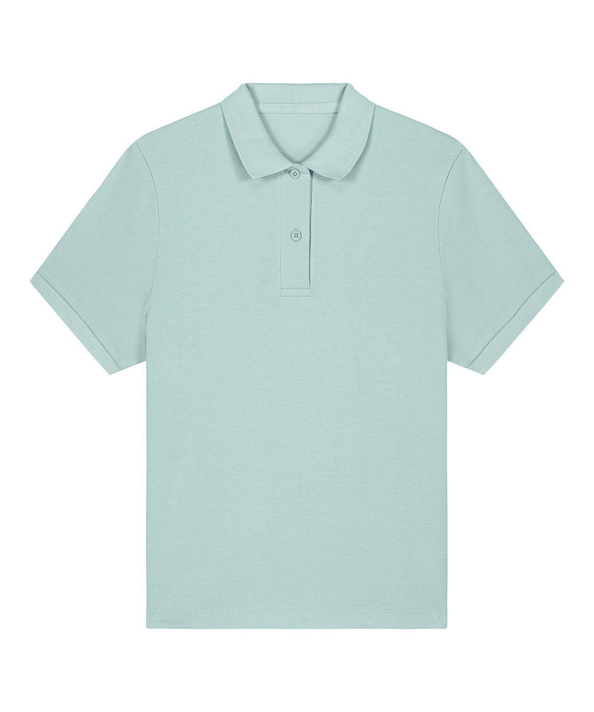 Luxury organic cotton lightweight polo shirt for women, showcasing a stylish fit in vibrant colour.