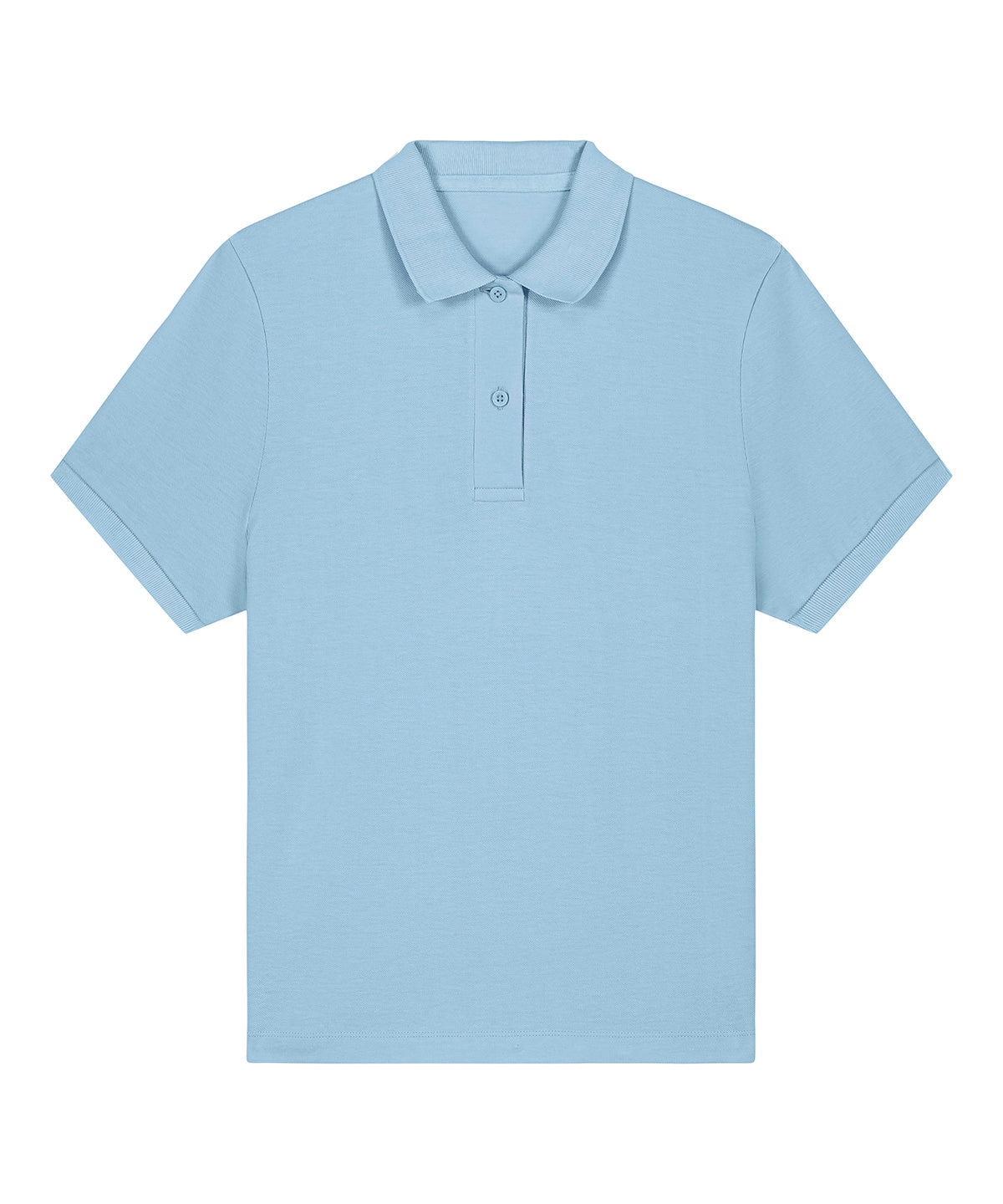 Stylish fitted organic polo shirt for women, capturing the essence of luxury and comfort in an array of colours.