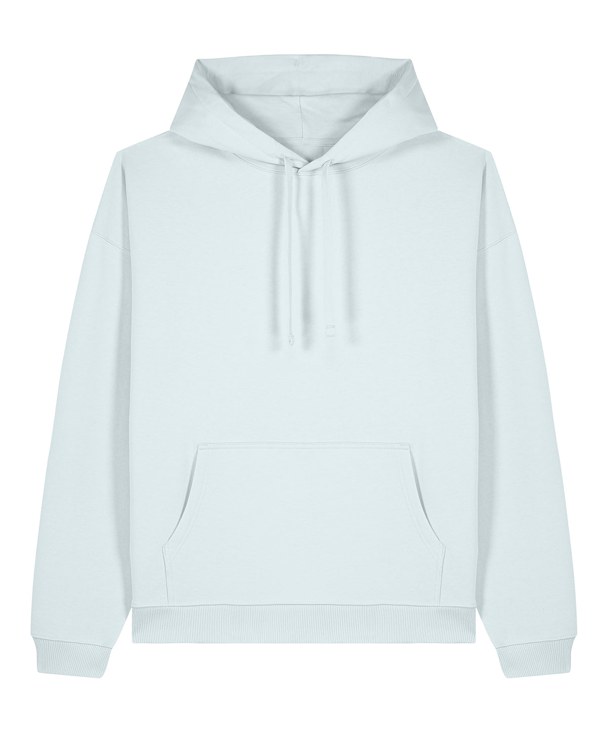 Elegant display of a unisex oversized hoodie, showcasing its superior comfort and stylish design in a rich, organic cotton.