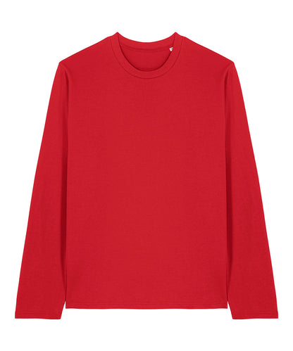 Elegant display of the Luxury Organic Cotton Long Sleeve T-Shirt, demonstrating its ideal fit and premium craftsmanship.