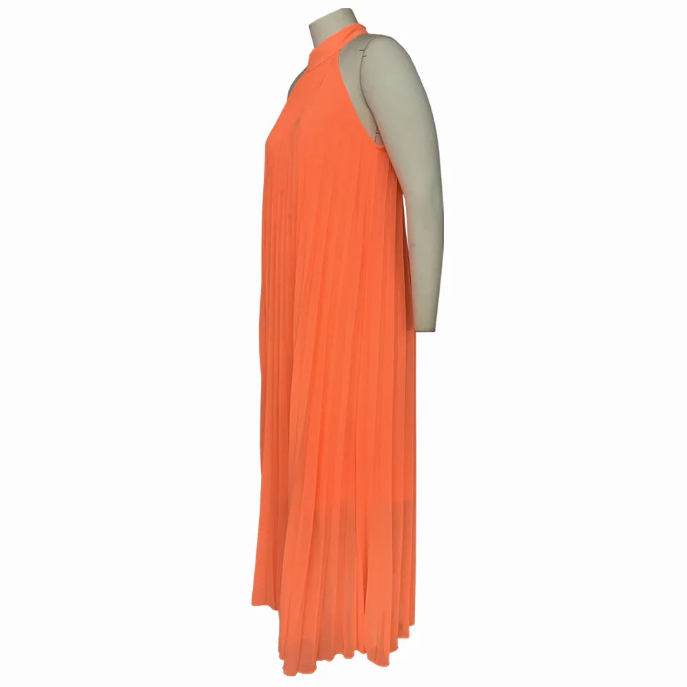 High-quality polyester floor-length evening dress, exemplifying grace and style, perfect for middle-aged women seeking elegance.