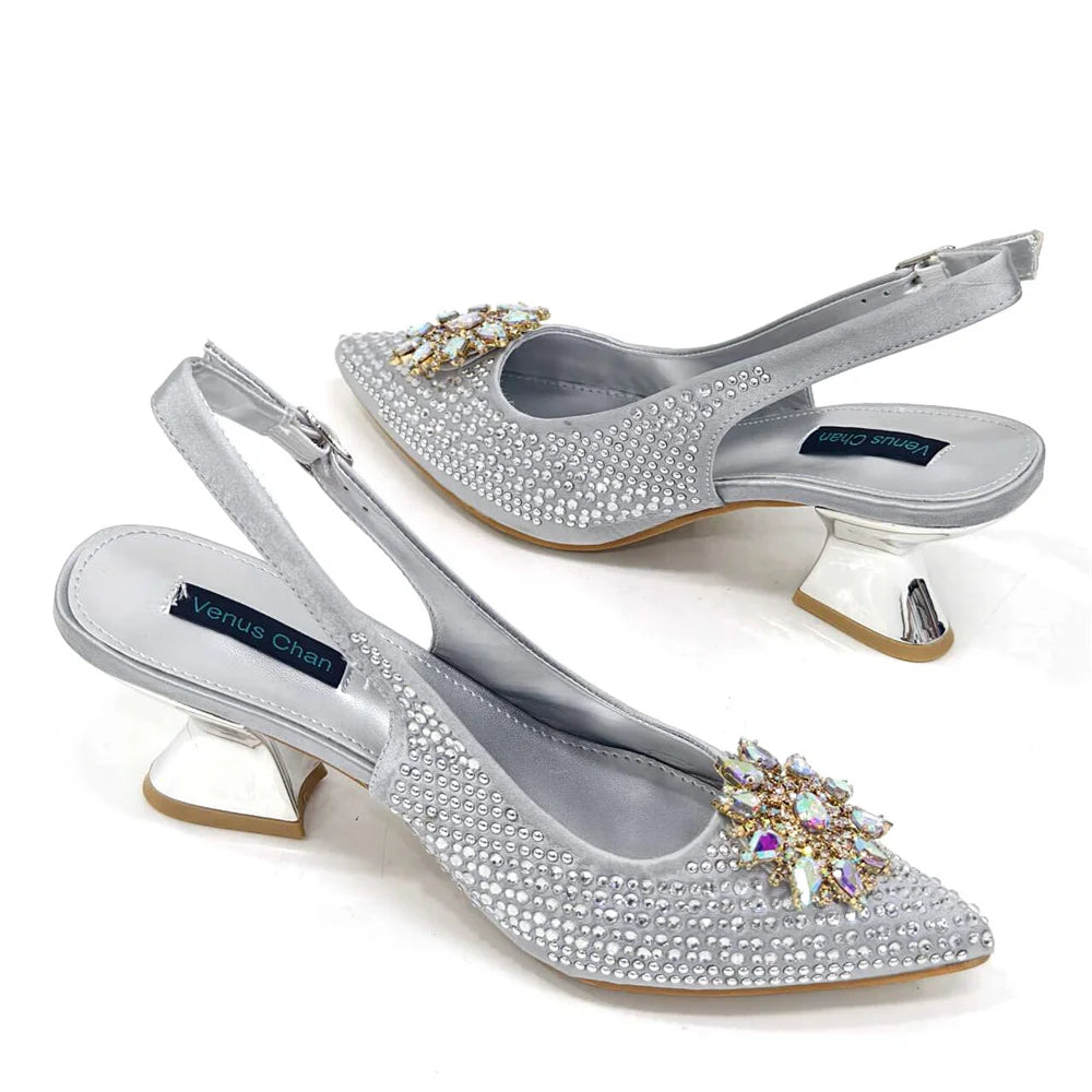 High-heel pointed toe shoes crafted for elegance and comfort, featuring spike heels and designed for women's evening wear and luxury events.