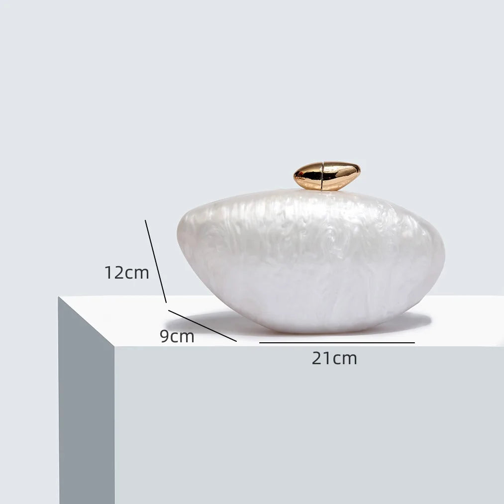 Luxury acrylic evening clutch, beautifully crafted for women to carry at special occasions and gatherings.