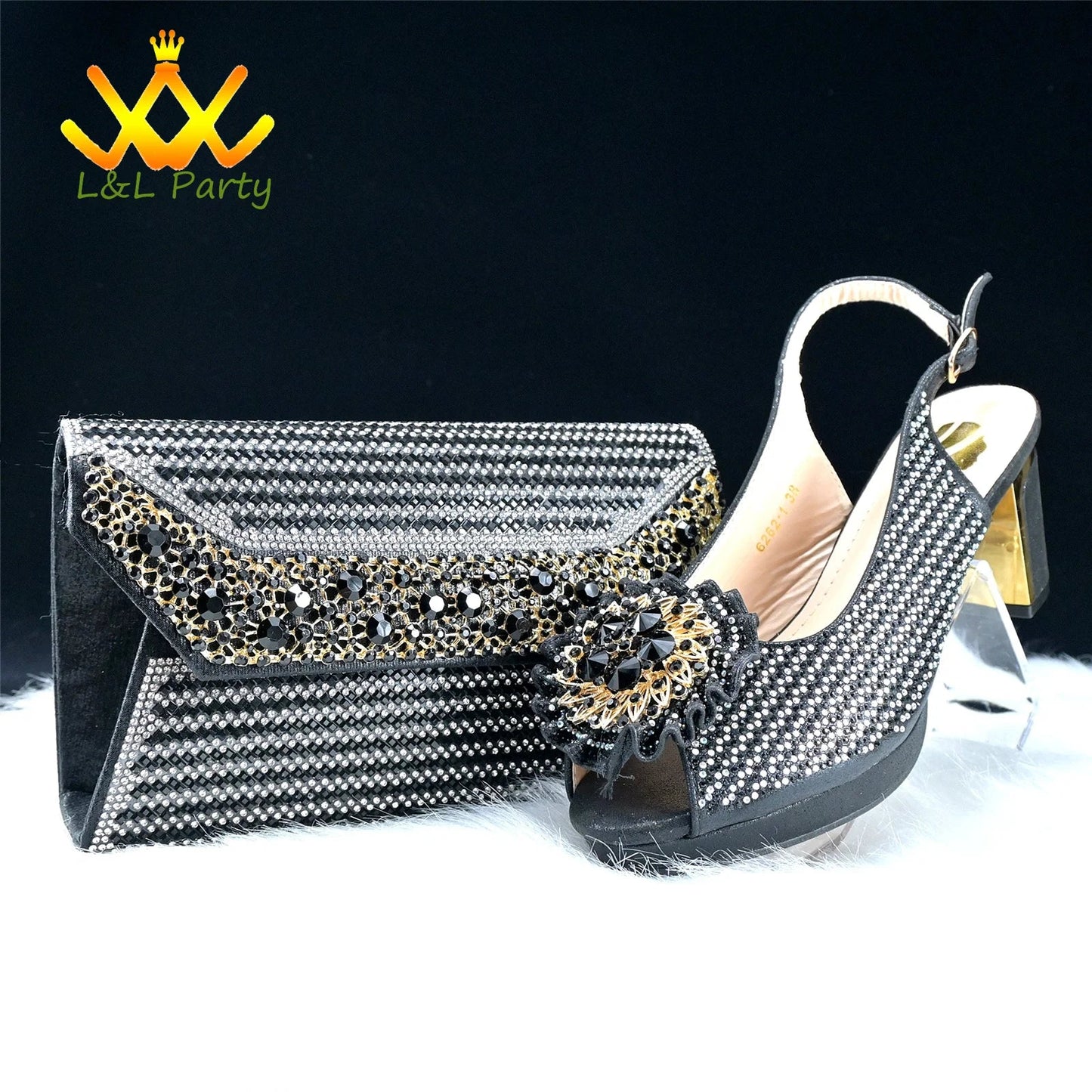 Close-up view of Italian women’s green crystal platform sandals, showcasing exquisite craftsmanship and stylish square heel design for comfortable wear at formal events.