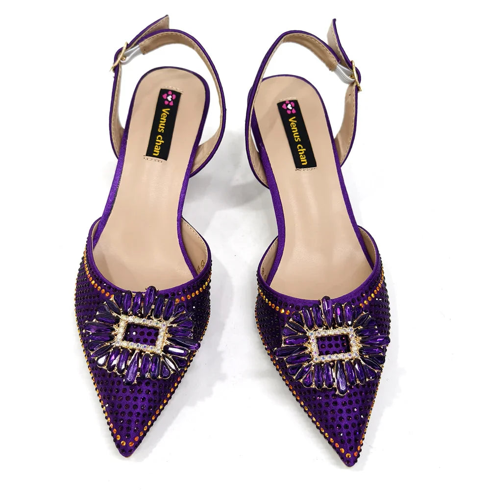 Elegant women's shoe and bag set in sky blue, ideal for summer and spring occasions, emphasizing fashion and comfort.