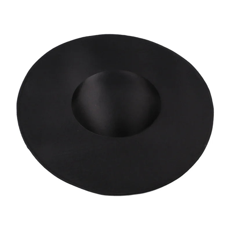 Chic 40CM satin top hat with netting, a versatile and stylish addition to any ensemble, embodying refined elegance suitable for all seasons.