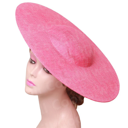 Chic 40CM women's fascinator base crafted from quality polyester, ideal for creating stunning headpieces for weddings and races.