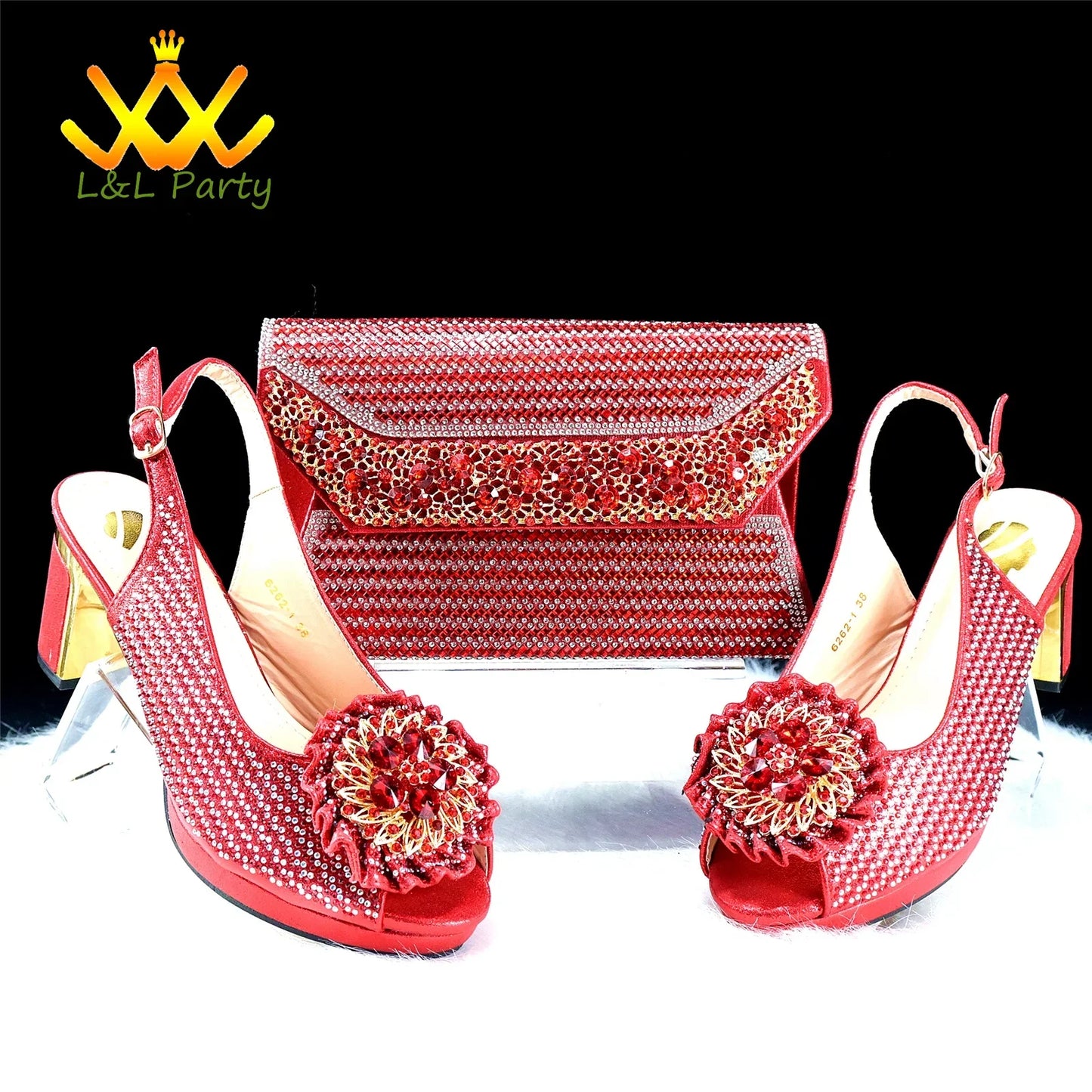 Sophisticated Italian slingback sandals with a peep toe design and a square heel, ideal for upscale parties and elegant gatherings.