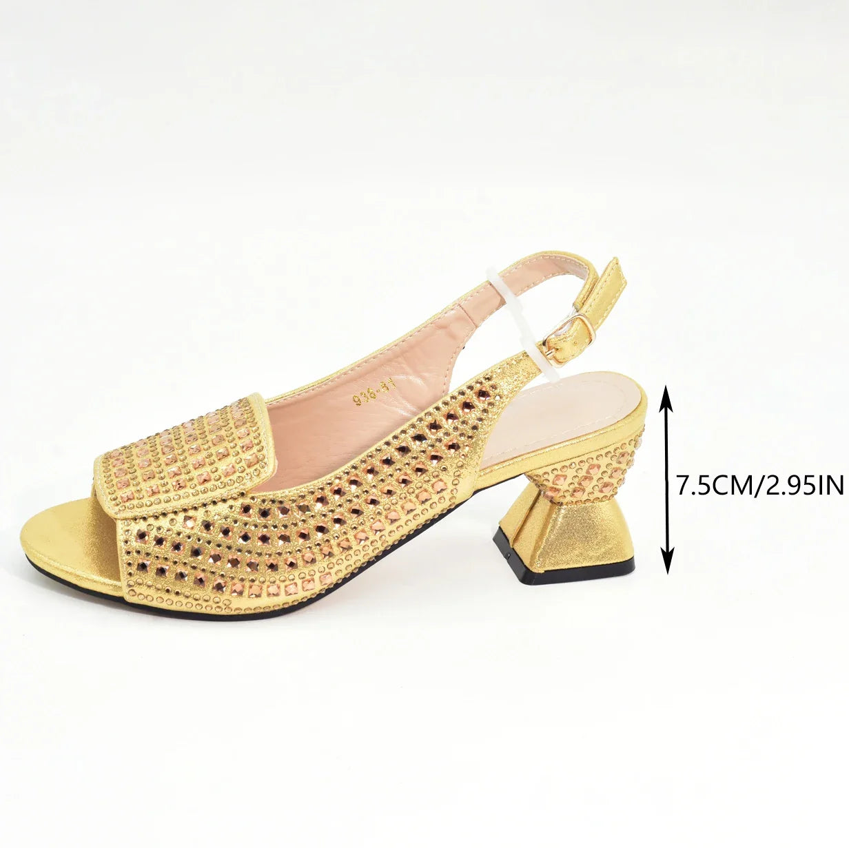 Elegant women's Italian high heel pumps adorned with rhinestones, designed for sophistication and style, available in sizes 38-43.