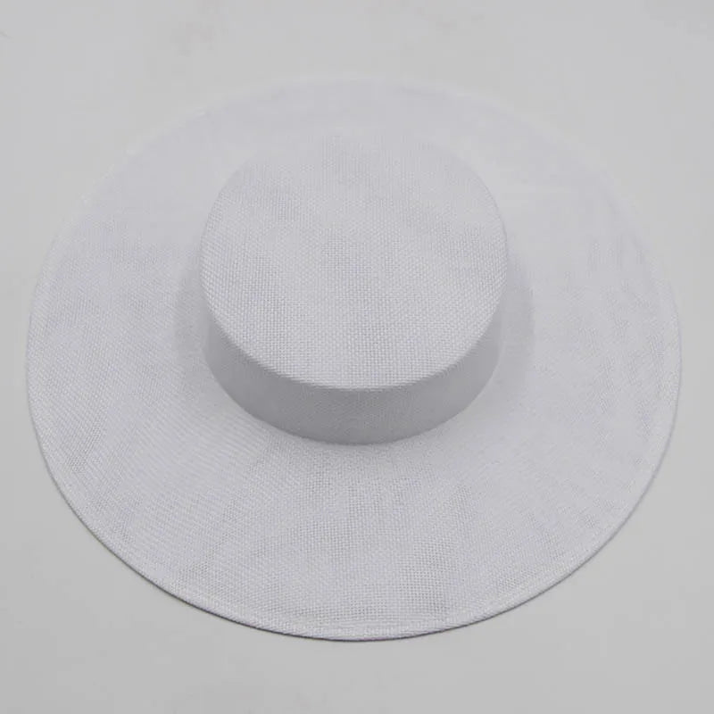 Artfully designed sinamay fascinator hat showcasing intricate craftsmanship, ideal for formal occasions.