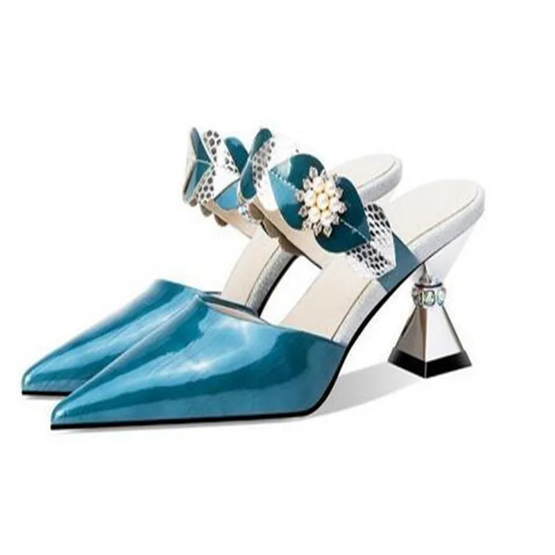 Chic high heel women’s slippers with non-slip design, ideal for enhancing your spring and autumn wardrobe.