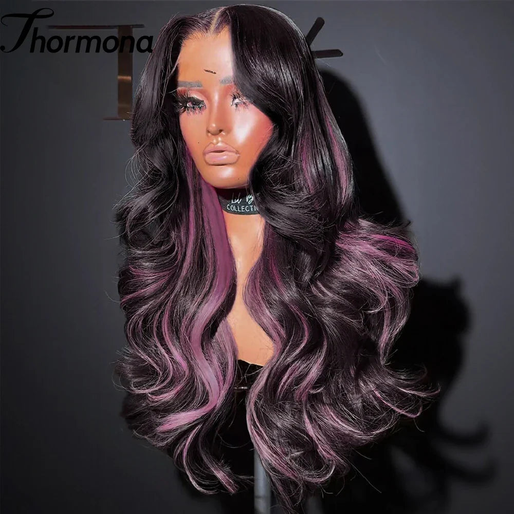 Stylish model wearing the 13x6 body wave honey blonde lace front wig, exuding luxury and sophistication.