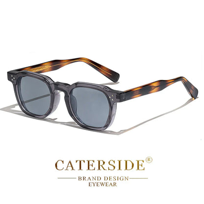 Chic unbranded small square sunglasses with UV400 lens protection, perfect for travel and party wear, exemplifying modern punk aesthetics.