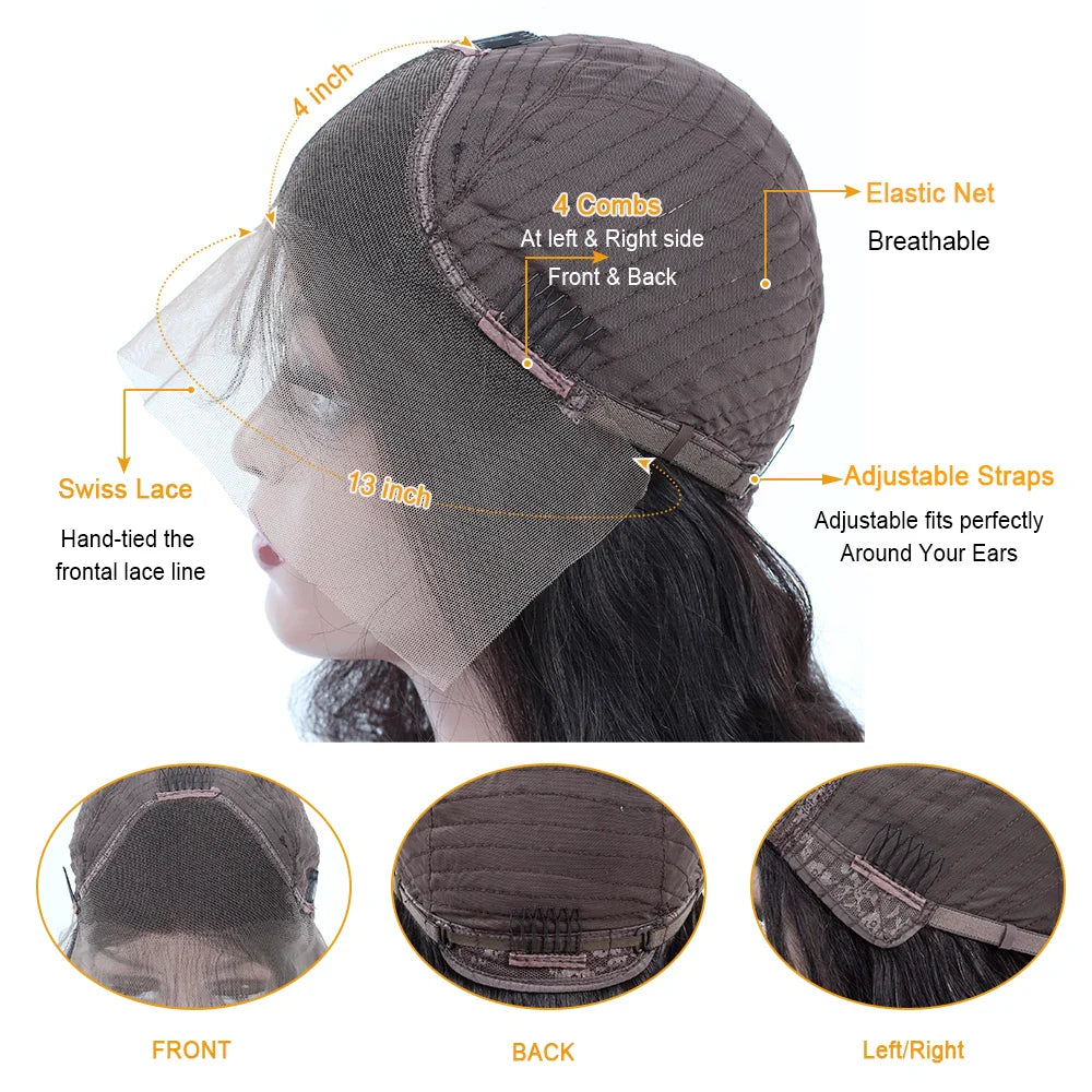 Versatile and luxurious lace front wig, perfect for elegant styling, made from Remy human hair and allowing for permed options in darker shades.