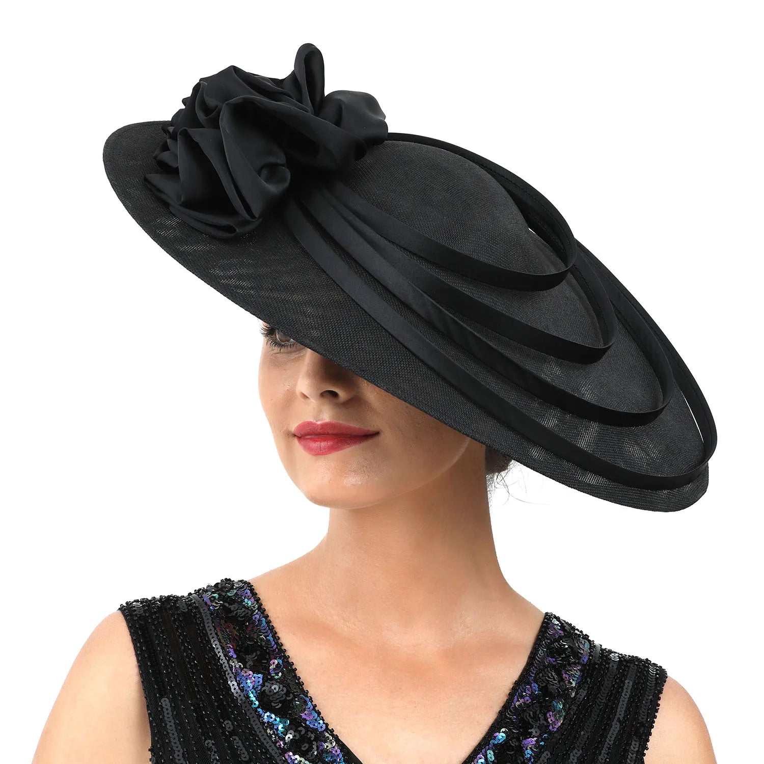 Beautifully crafted solid colour fascinator hat, exemplifying luxury and style for women at weddings and upscale gatherings.