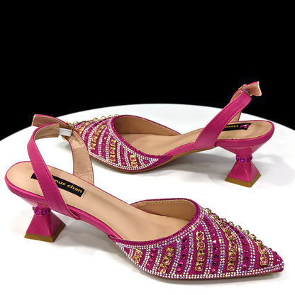 Stylish pointed toe spike heels for women, featured in a luxurious design, providing elegance for summer events.