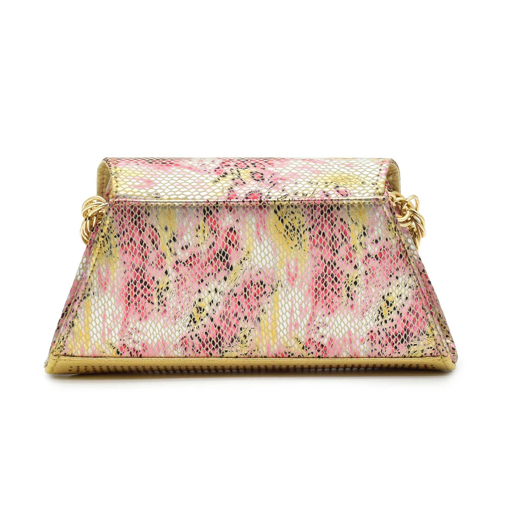 Fashion-forward handbag accompanying the elegant women's Italian matching set, crafted from high-quality PU material with chic design.