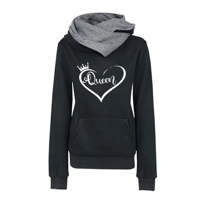 Sumptuous casual women's tracksuit, crafted from soft polyester with a drawstring waist, ideal for comfy yet stylish autumnal adventures.